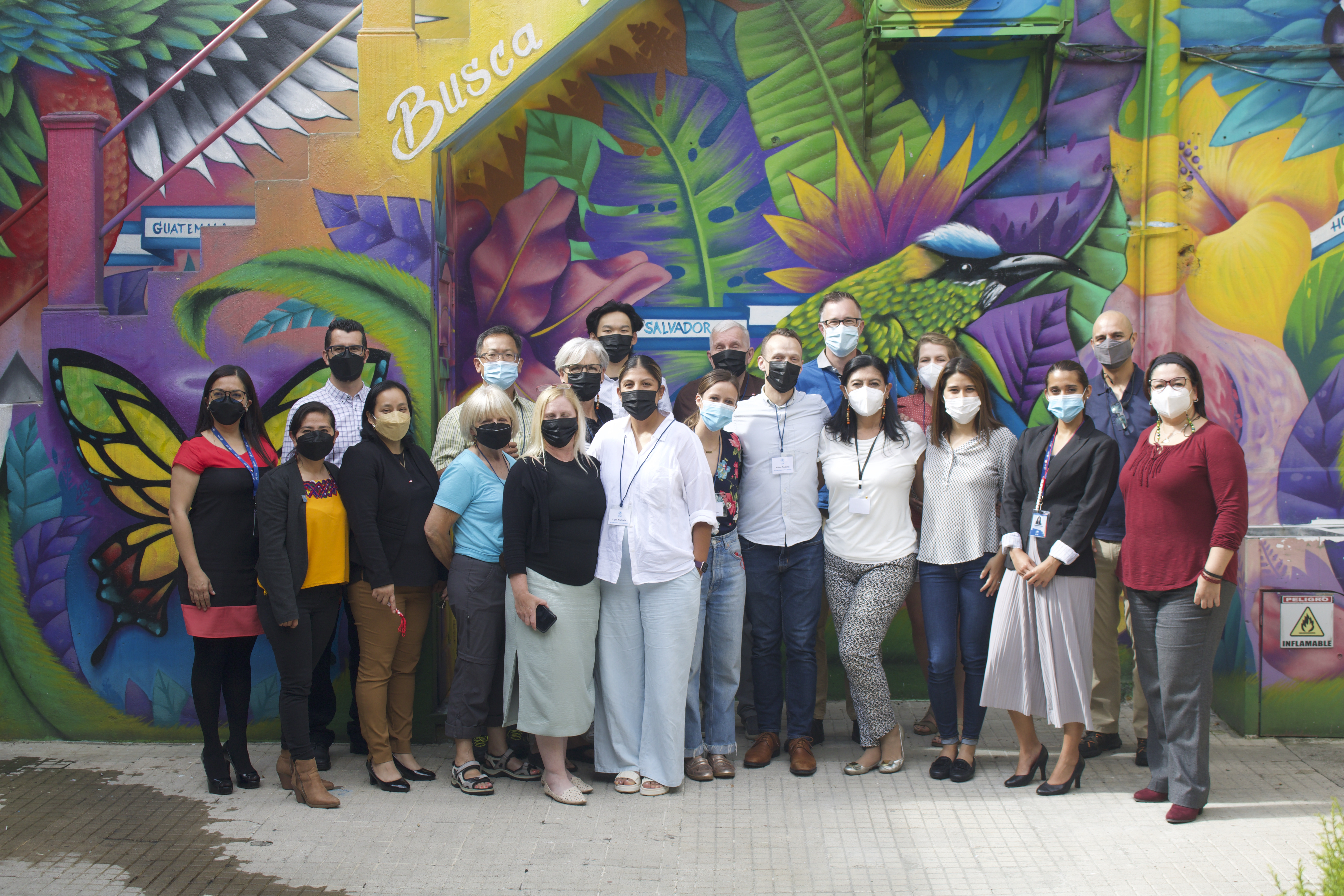 Photo with IJMG staff with masks